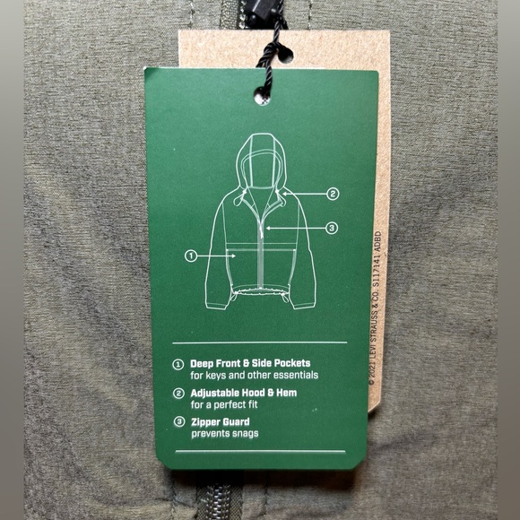 Signature by Levi Strauss and Co. Lightweight Parka water repellency & Uv protec - Picture 8 of 12